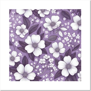 White Flowers Posters and Art